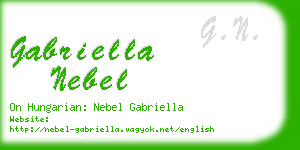 gabriella nebel business card